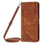 Skin Feel Stripe Pattern Leather Phone Case with Lanyard, For OnePlus 13T 5G, For OnePlus 13R 5G, For OnePlus 13 - Image 2