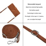 Skin Feel Stripe Pattern Leather Phone Case with Lanyard, For OnePlus 13T 5G, For OnePlus 13R 5G, For OnePlus 13 - Image 6