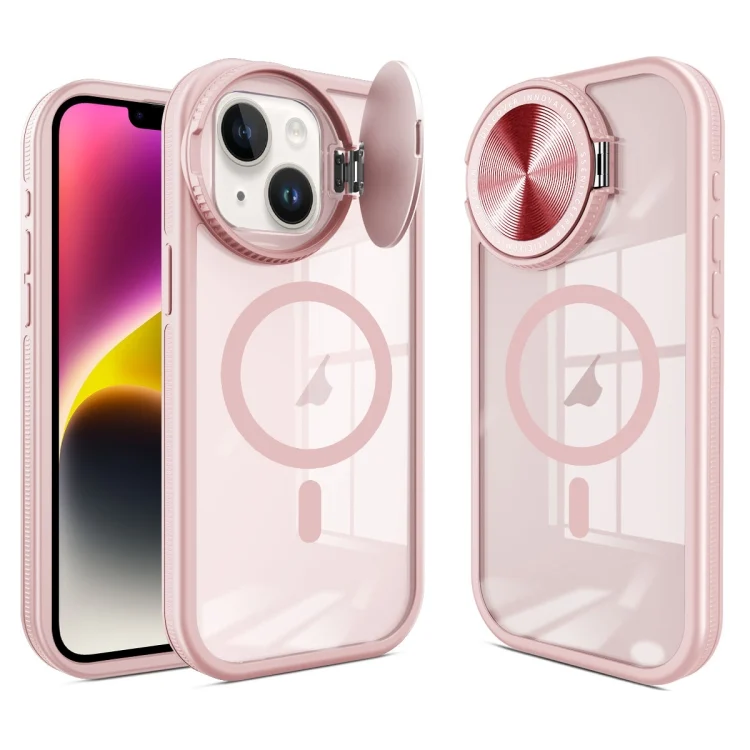 Round Camshield MagSafe TPU Hybrid PC Phone Case, For iPhone 14 Plus, For iPhone 14, For iPhone 14 Pro, For iPhone 14 Pro Max