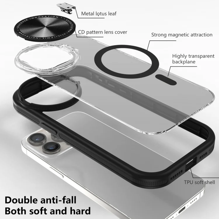 EDA0062858_B7.webp Round Camshield MagSafe TPU Hybrid PC Phone Case, For iPhone 15 Pro Max, For iPhone 15 Pro, For iPhone 15 Plus, For iPhone 15 - Image 8