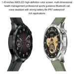 LEMFO HK4 1.43 inch AMOLED Round Screen Smart Watch Supports Bluetooth Calls - Image 2