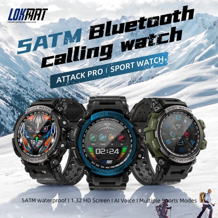 EDA0062884_B2.webp LOKMAT ATTACK Pro 1.39 inch BT5.1 Smart Sport Watch, Support Bluetooth Call / Sleep / Heart Rate / Blood Pressure Health Monitor - Image 3