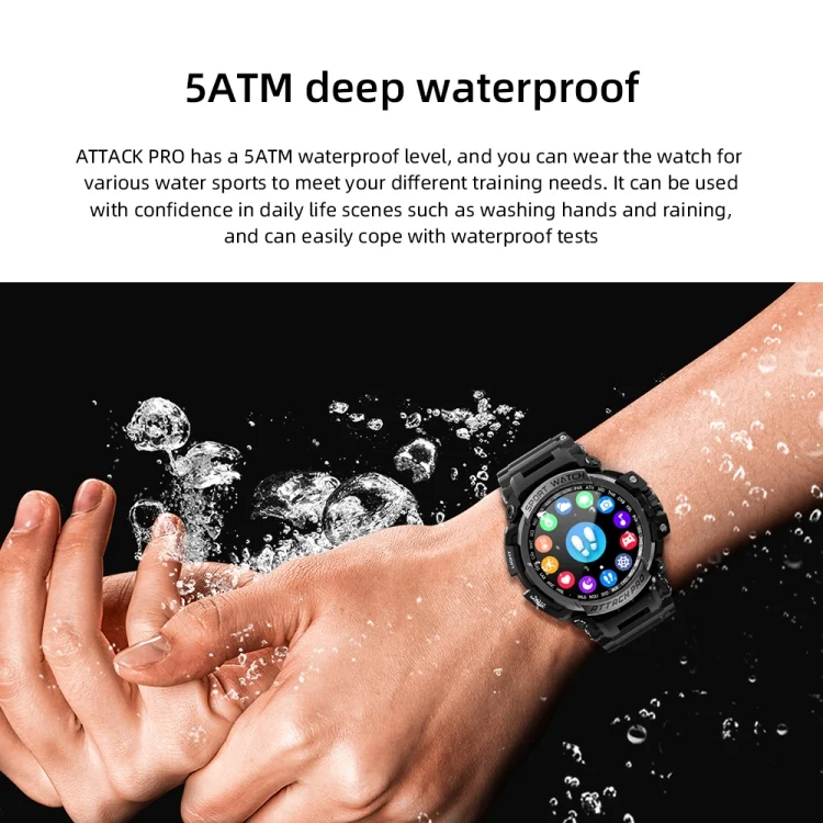 EDA0062884_B4.webp LOKMAT ATTACK Pro 1.39 inch BT5.1 Smart Sport Watch, Support Bluetooth Call / Sleep / Heart Rate / Blood Pressure Health Monitor - Image 5