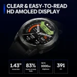 Zeblaze Stratos 3 Pro 1.43 inch AMOLED Screen Sports Smart Watch Support Bluetooth Call - Image 3