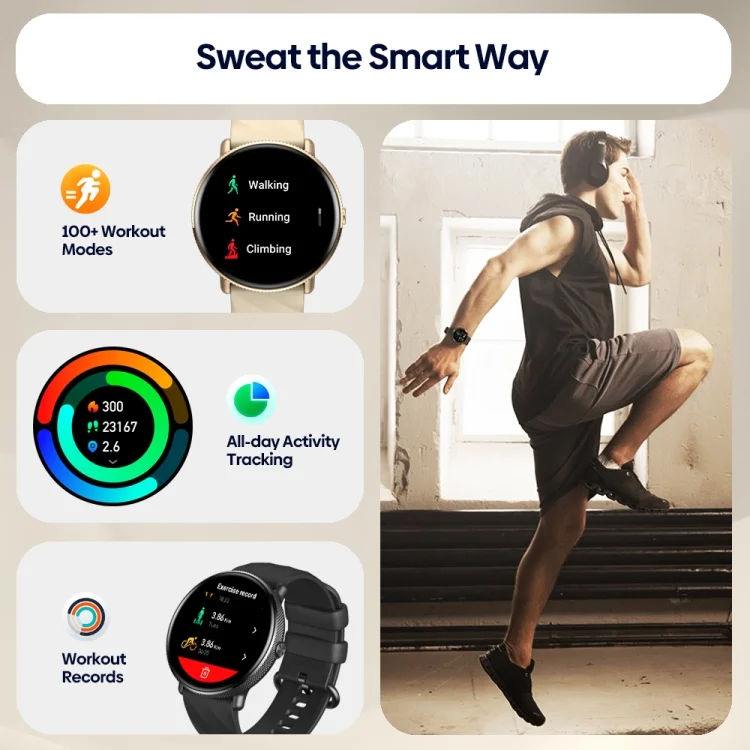 EDA0062901_B5.webp Zeblaze GTR 3 Pro 1.43 inch Screen Voice Calling Smart Watch, Support Heart Rate / Blood Pressure / Blood Oxygen - Image 6