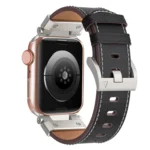 Mecha Style Leather Watch Band, For Apple Watch Series 4 44mm, For Apple Watch Series 3 42mm, For Apple Watch Series 2 42mm, For Apple Watch 42mm