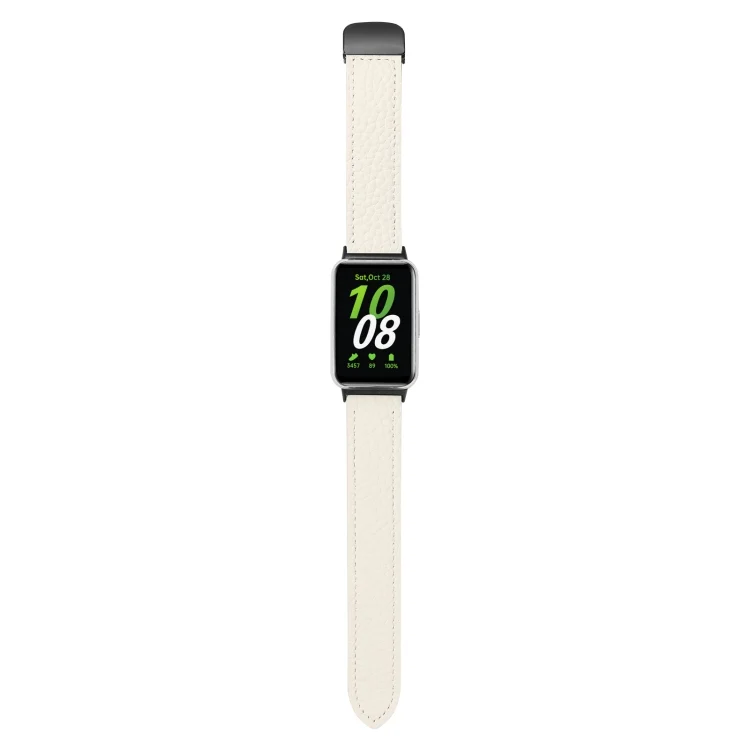 EDA006293301A_2.webp Litchi Texture Magnetic Black Buckle Leather Watch Band - Image 7