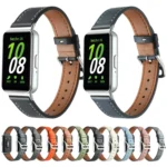 Sewing Thread Genuine Leather Watch Band - Image 2
