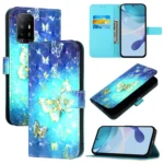 3D Painting Horizontal Flip Leather Phone Case, For OPPO Reno6 Lite, For OPPO A15 / A15s / A35 2021