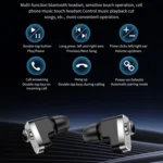 LEMFO T95 1.52 inch IPS Screen 2 in 1 Bluetooth Earphone Smart Watch Support Health Monitoring - Image 11