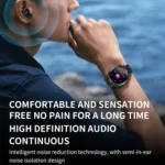 LEMFO T95 1.52 inch IPS Screen 2 in 1 Bluetooth Earphone Smart Watch Support Health Monitoring - Image 12