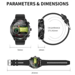 LEMFO T95 1.52 inch IPS Screen 2 in 1 Bluetooth Earphone Smart Watch Support Health Monitoring - Image 17