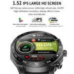 LEMFO T95 1.52 inch IPS Screen 2 in 1 Bluetooth Earphone Smart Watch Support Health Monitoring - Image 5