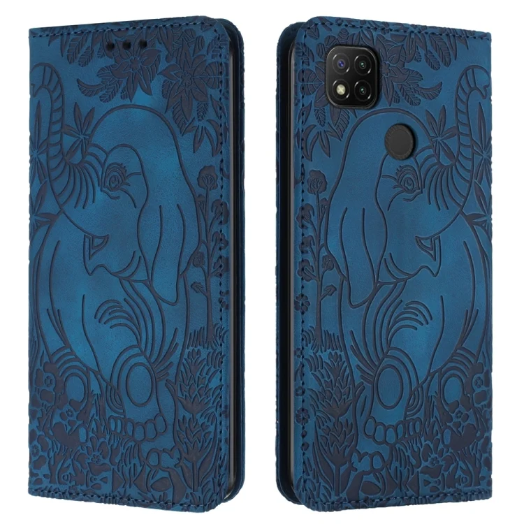 Retro Elephant Embossed Leather Phone Case, For Xiaomi Redmi 9C / 10A, For Xiaomi Redmi 10C, For Xiaomi Redmi Note 11 / Note 11S 4G Global, For Xiaomi Redmi 10 / 10 Prime...