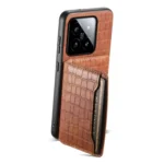 Crocodile Texture Card Bag Design Full Coverage Phone Case, For Xiaomi 14, For Xiaomi Redmi K60 Ultra/13T/13T Pro, For Xiaomi Redmi 12/Note 12R, For Xiaomi Redmi Note 12 Turbo/Poco F5 - Image 3