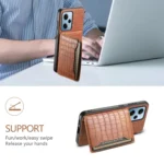 Crocodile Texture Card Bag Design Full Coverage Phone Case, For Xiaomi Redmi Note 12 Pro 4G, For Xiaomi 13 Ultra, For Xiaomi Redmi Note 12 4G Global - Image 6