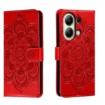 Sun Mandala Embossing Pattern Phone Leather Case, For Xiaomi Redmi Note 13 4G, For Xiaomi Redmi Note 13R Pro