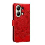 Sun Mandala Embossing Pattern Phone Leather Case, For Xiaomi Redmi Note 13 4G, For Xiaomi Redmi Note 13R Pro - Image 3
