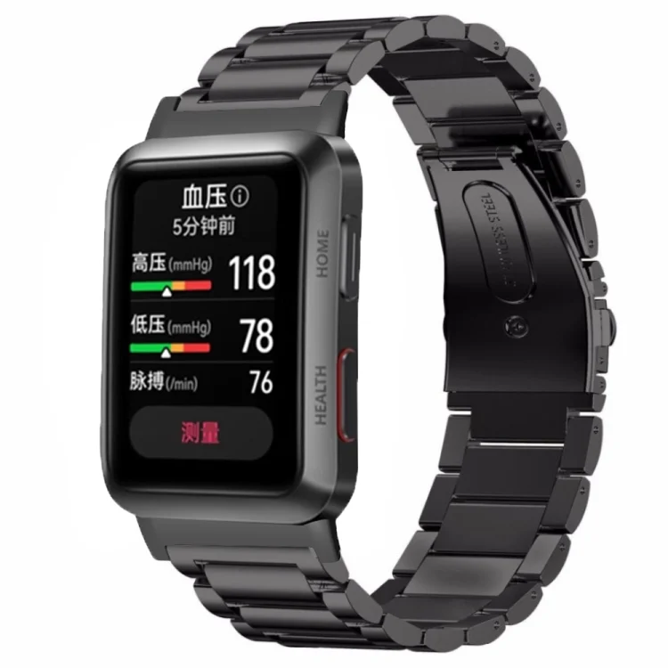 Three-Bead Stainless Steel Watch Band