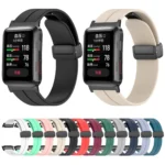 Solid Color Folding Magnetic Buckle Silicone Watch Band - Image 2