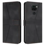Triangle Solid Color Leather Phone Case, For Xiaomi Redmi Note 9, For Xiaomi Redmi Note 9 Pro