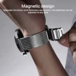 22mm Magnetic Clasp Braided Chain Stainless Steel Watch Band - Image 4