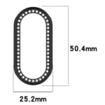 Diamond Half Pack Hollow PC Watch Protective Cover - Image 3