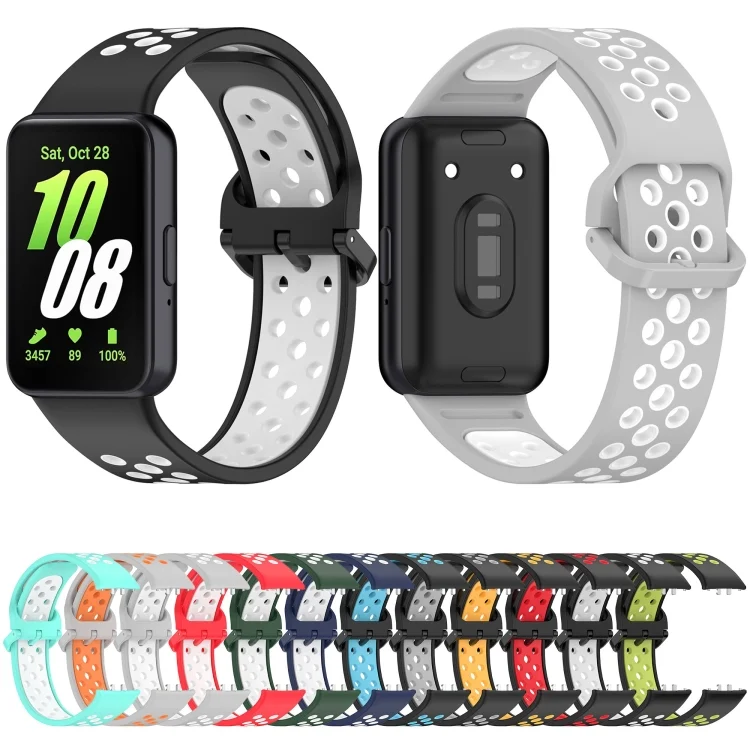 EDA0063407_B1.webp Two Color Breathable Silicone Watch Band - Image 2