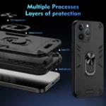 Shockproof Metal Ring Holder Phone Case, For iPhone 13 Pro, For iPhone 13, For iPhone 12, For iPhone 12 Pro Max, For iPhone 12 Pro, For iPhone 11 Pro Max - Image 7