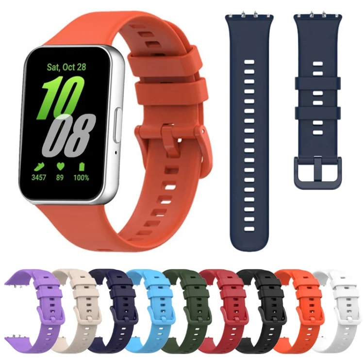 EDA0063469_B1.webp Solid Color Buckle Silicone Watch Band - Image 2