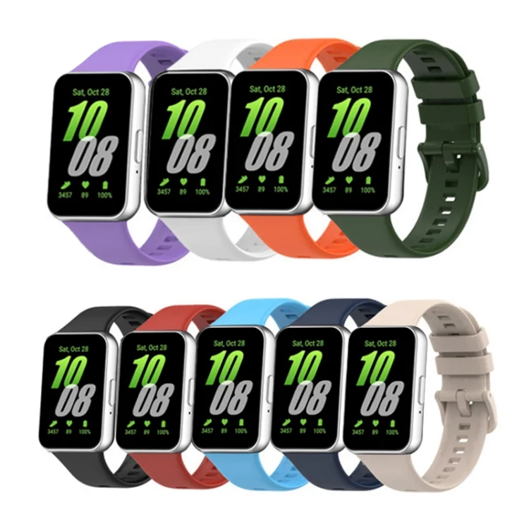 EDA0063469_B2.webp Solid Color Buckle Silicone Watch Band - Image 3