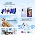 Blackview COLOR 8, Fingerprint & Face Identification, 6.75 inch Android 13 Unisoc T616 Octa Core up to 2.2GHz, Network: 4G, OTG - Image 4