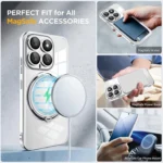 Electroplating MagSafe 360 Degree Rotation Holder Shockproof Phone Case, For Xiaomi 14 Pro, For Xiaomi 14 - Image 2