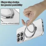 Electroplating MagSafe 360 Degree Rotation Holder Shockproof Phone Case, For Xiaomi 14 Pro, For Xiaomi 14 - Image 3