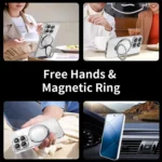 Electroplating MagSafe 360 Degree Rotation Holder Shockproof Phone Case, For Xiaomi 14 Pro, For Xiaomi 14 - Image 6