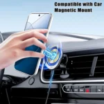 Electroplating MagSafe 360 Degree Rotation Holder Shockproof Phone Case, For Xiaomi 14 Pro, For Xiaomi 14 - Image 7