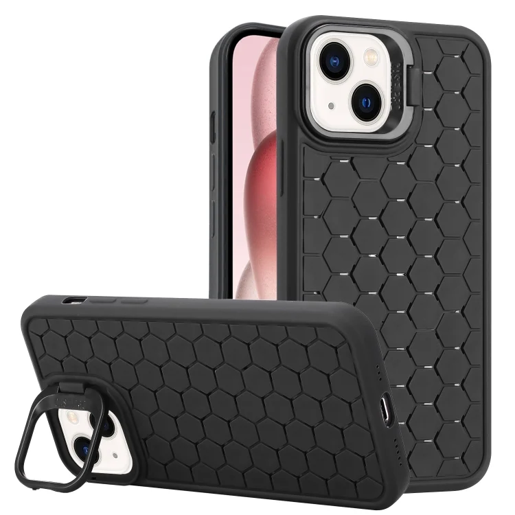 Honeycomb Radiating Lens Holder TPU Phone Case, For iPhone 14, For iPhone 14 Pro, For iPhone 14 Pro Max