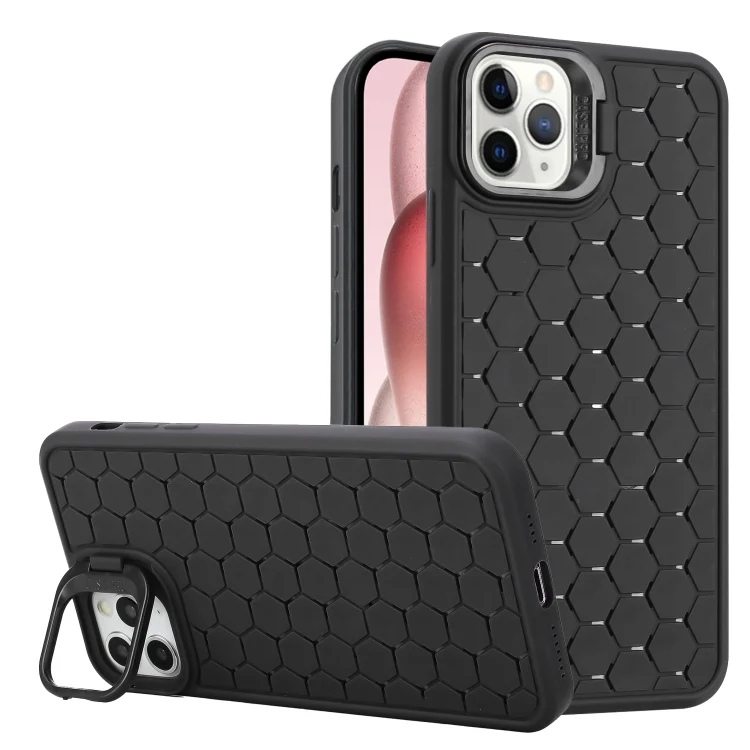 Honeycomb Radiating Lens Holder TPU Phone Case, For iPhone 11 Pro Max, For iPhone 11, For iPhone 11 Pro