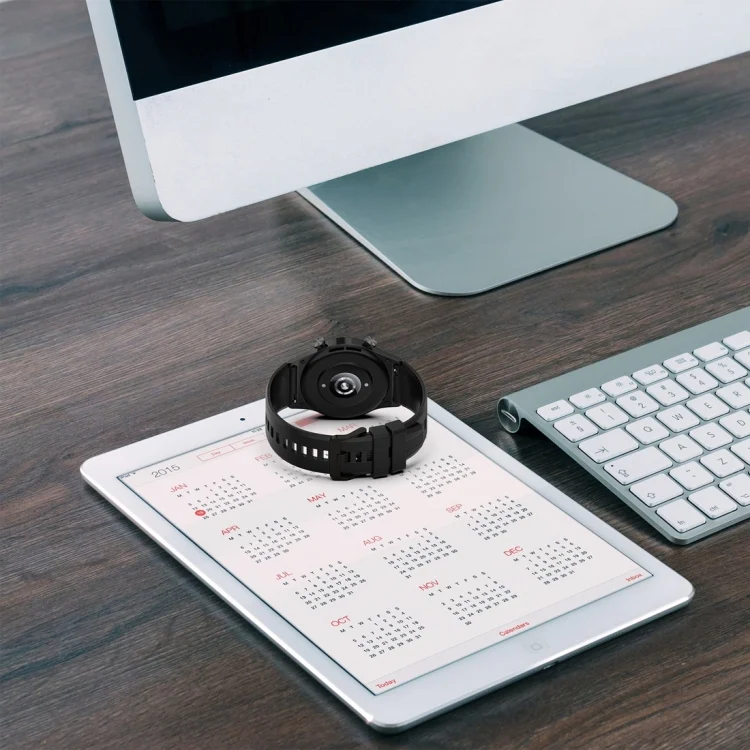 EDA0063574_B4.webp Striped Stainless Steel Buckle Silicone Watch Band - Image 5