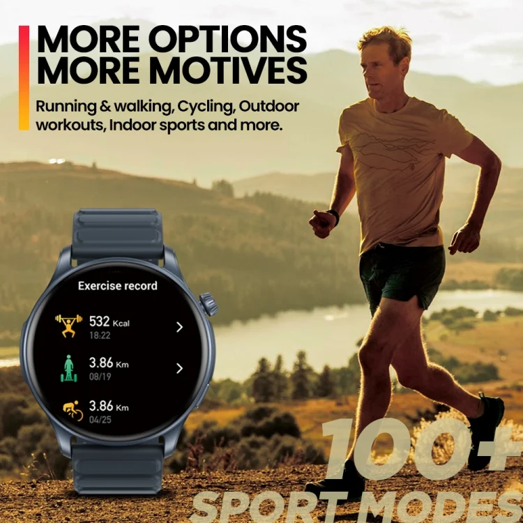 EDA0063581_B3.webp Zeblaze Btalk 3 Pro 1.43 inch BT5.2 Fitness Wellness Smart Watch, Support Bluetooth Call / Sleep / Blood Oxygen / Heart Rate / Blood Pressure Health Monitor - Image 4