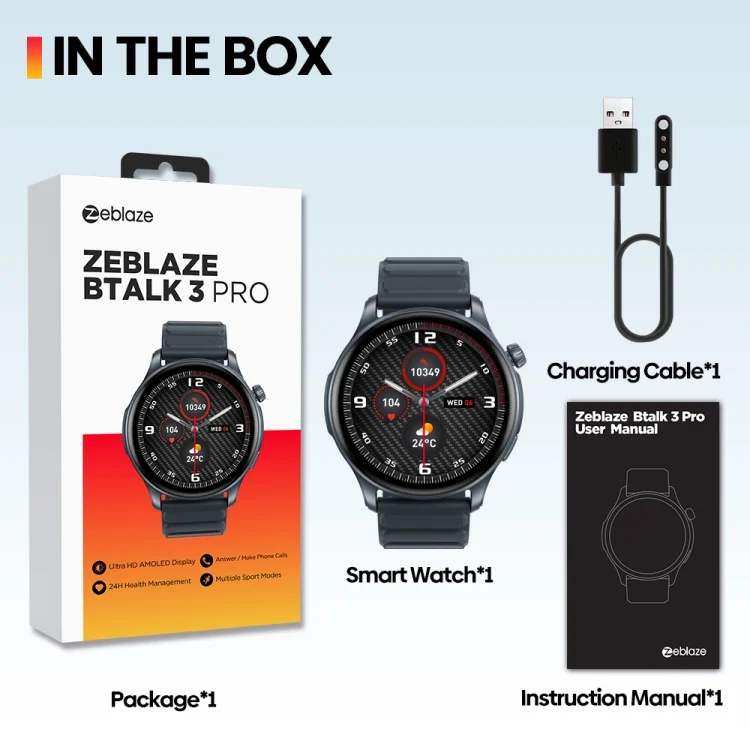 EDA0063581_B7.webp Zeblaze Btalk 3 Pro 1.43 inch BT5.2 Fitness Wellness Smart Watch, Support Bluetooth Call / Sleep / Blood Oxygen / Heart Rate / Blood Pressure Health Monitor - Image 8