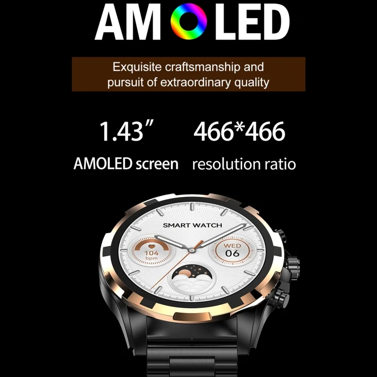 EDA0063585_B11.webp HK98 1.43 inch BT5.3 Fitness Sport Smart Watch, Support Bluetooth Call / Sleep / Blood Oxygen / Heart Rate / Blood Pressure Health Monitor - Image 12