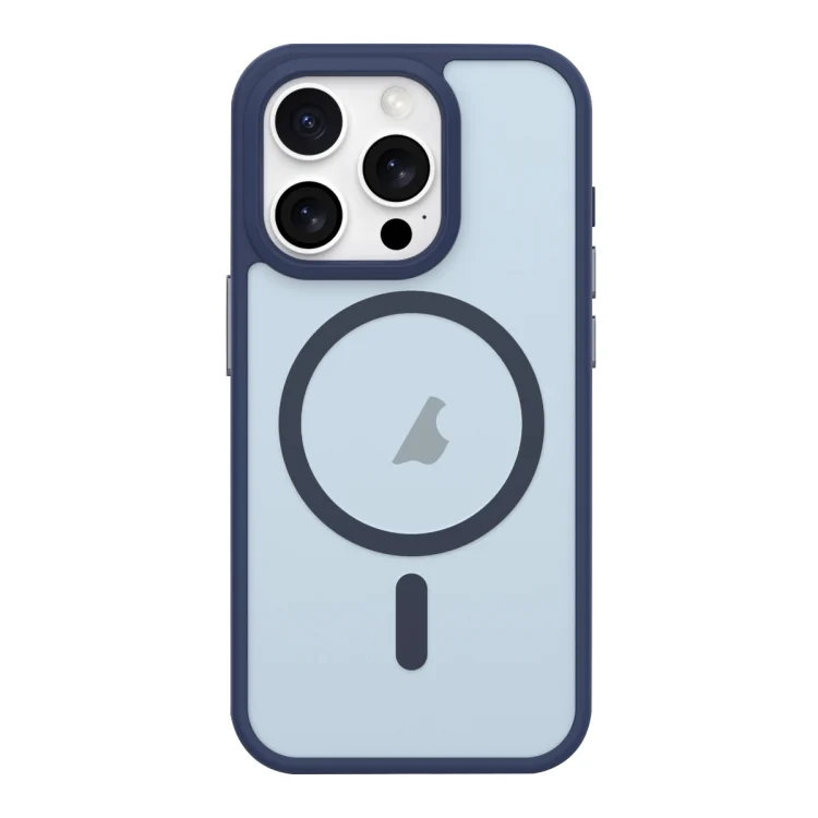 Metal Button Skin Feel Matte MagSafe Shockproof Phone Case, For iPhone 14 Pro, For iPhone 13 Pro