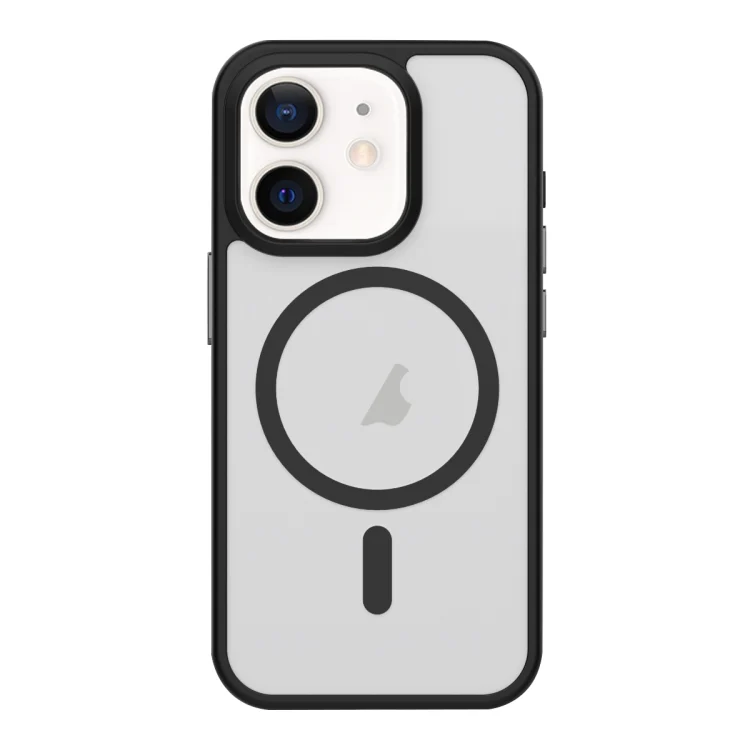 Metal Button Skin Feel Matte MagSafe Shockproof Phone Case, For iPhone 11, For iPhone 14