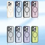 Metal Button Skin Feel Matte MagSafe Shockproof Phone Case, For iPhone 11, For iPhone 14 - Image 2