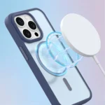 Metal Button Skin Feel Matte MagSafe Shockproof Phone Case, For iPhone 11, For iPhone 14 - Image 4