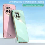 XINLI Straight Edge 6D Electroplate TPU Phone Case, For Xiaomi Civi 4 Pro, For Xiaomi Redmi A3 - Image 2