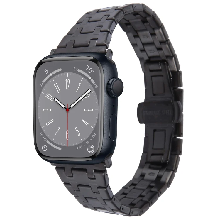 Double T Stainless Steel Watch Band, For Apple Watch Series 8 45mm, For Apple Watch SE 2022 40mm