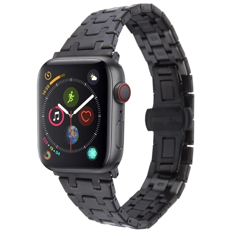Double T Stainless Steel Watch Band, For Apple Watch Series 4 40mm, For Apple Watch Series 3 38mm