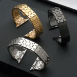 Double T Stainless Steel Watch Band, For Apple Watch SE 2022 44mm, For Apple Watch Series 7 41mm - Image 4